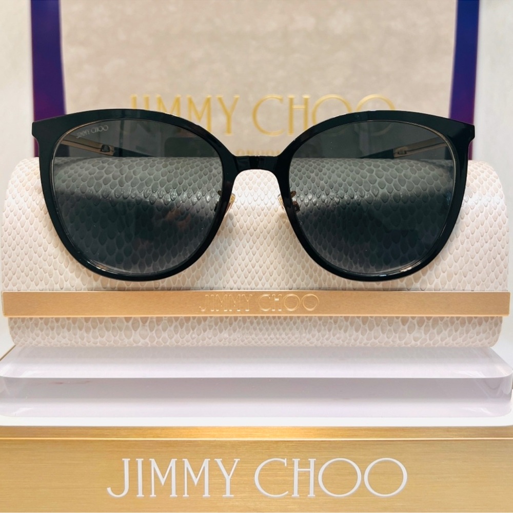 JIMMY CHOO SUNGLASSES BLACK/GOLD